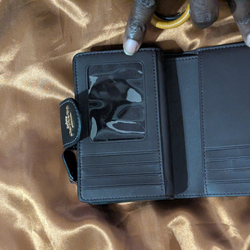 Coach Black and Yellow Floral Wallet Only - Picture 2 of 3